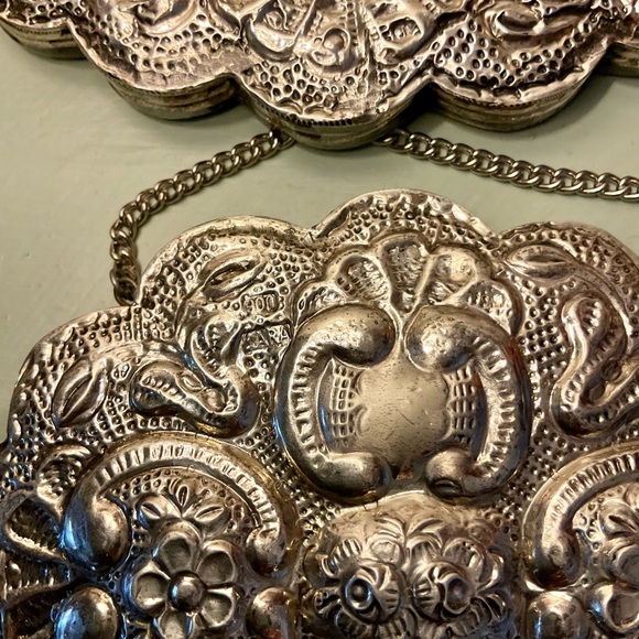 Sterling Silver Turkish wedding mirrors set of 2